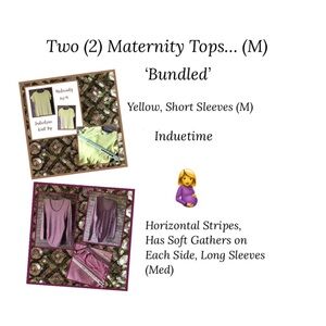 Maternity Tops (2) in This Listing ~ Size Med